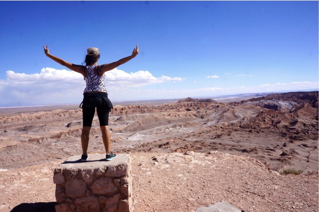 Hailing freedom at Atacama desert, Chile